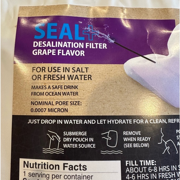 OTS Osmo Combo Pack 1 Seal & 1 Waterdrop - Emergency desalination/Water Purifier - Picture 1 of 4